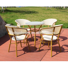 white fabric garden furniture sets outdoor wood arm chair